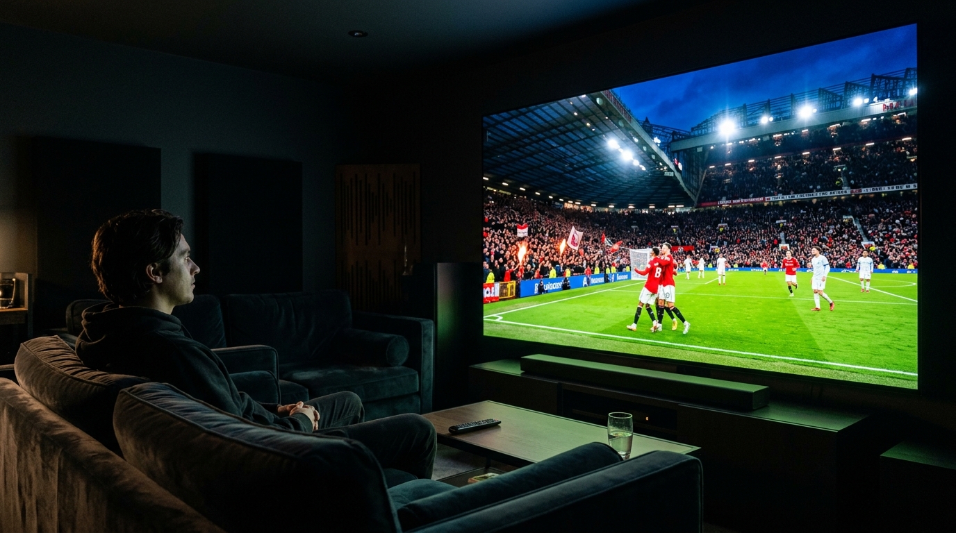 Premium IPTV streaming sports in 4K on large television — Tivimate Gold