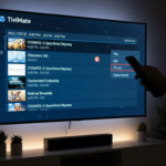A user setting up a recording from the TiviMate program guide, illustrating how to record shows with TiviMate.